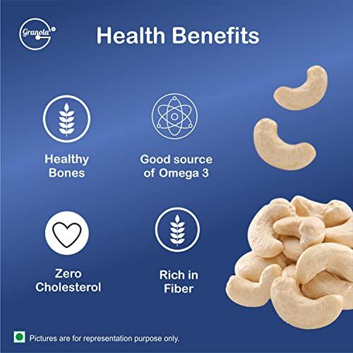 GRANOLA Granola 100% Natural Premium Whole Cashews 400g Value Pack |Whole Crunchy Cashew | Premium Kaju nuts | Nutritious & Delicious | Gluten Free & Plant based Protein