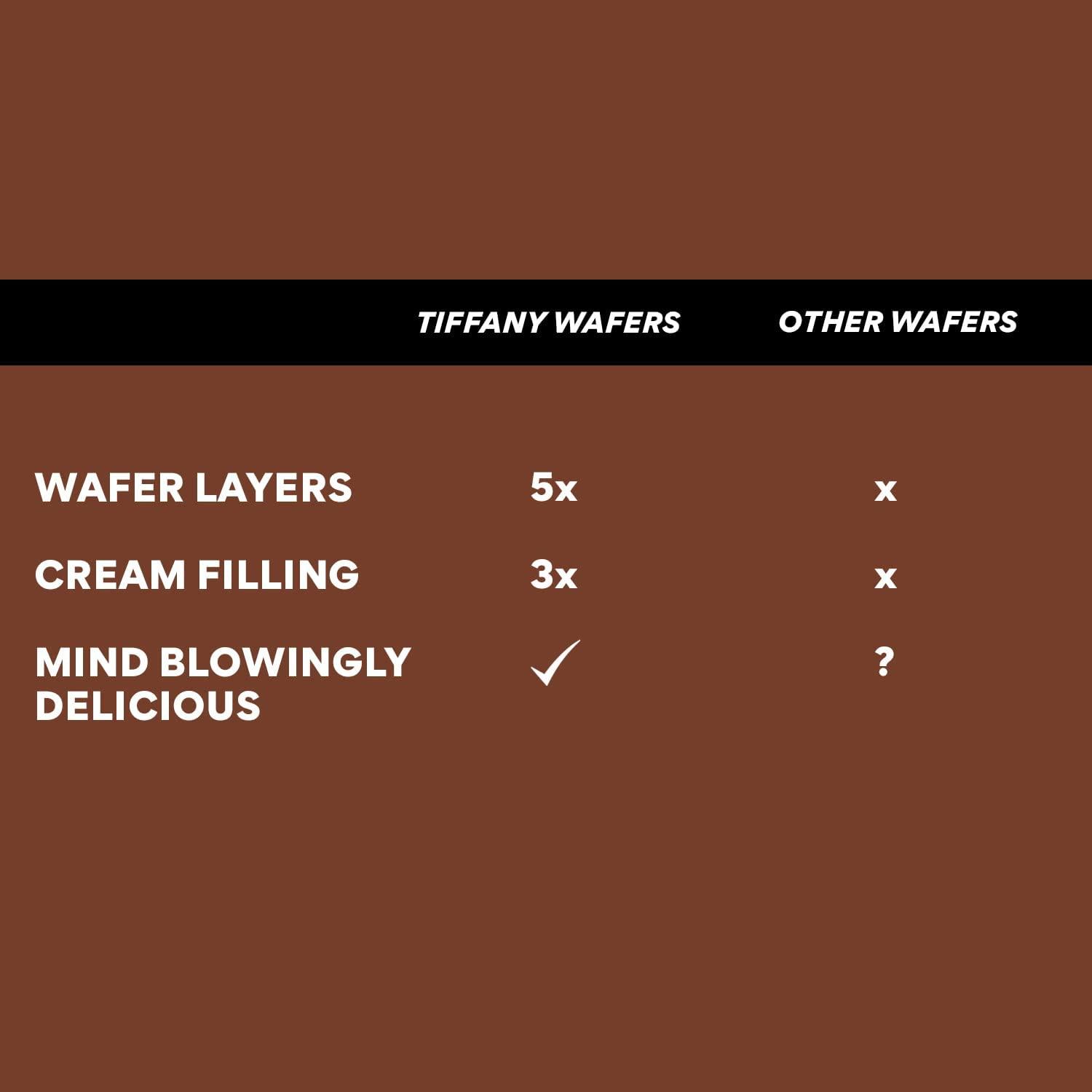 Tiffany Tiffany Crunch N Cream Wafer Sandwich Chocolate 135g (Pack of 2)