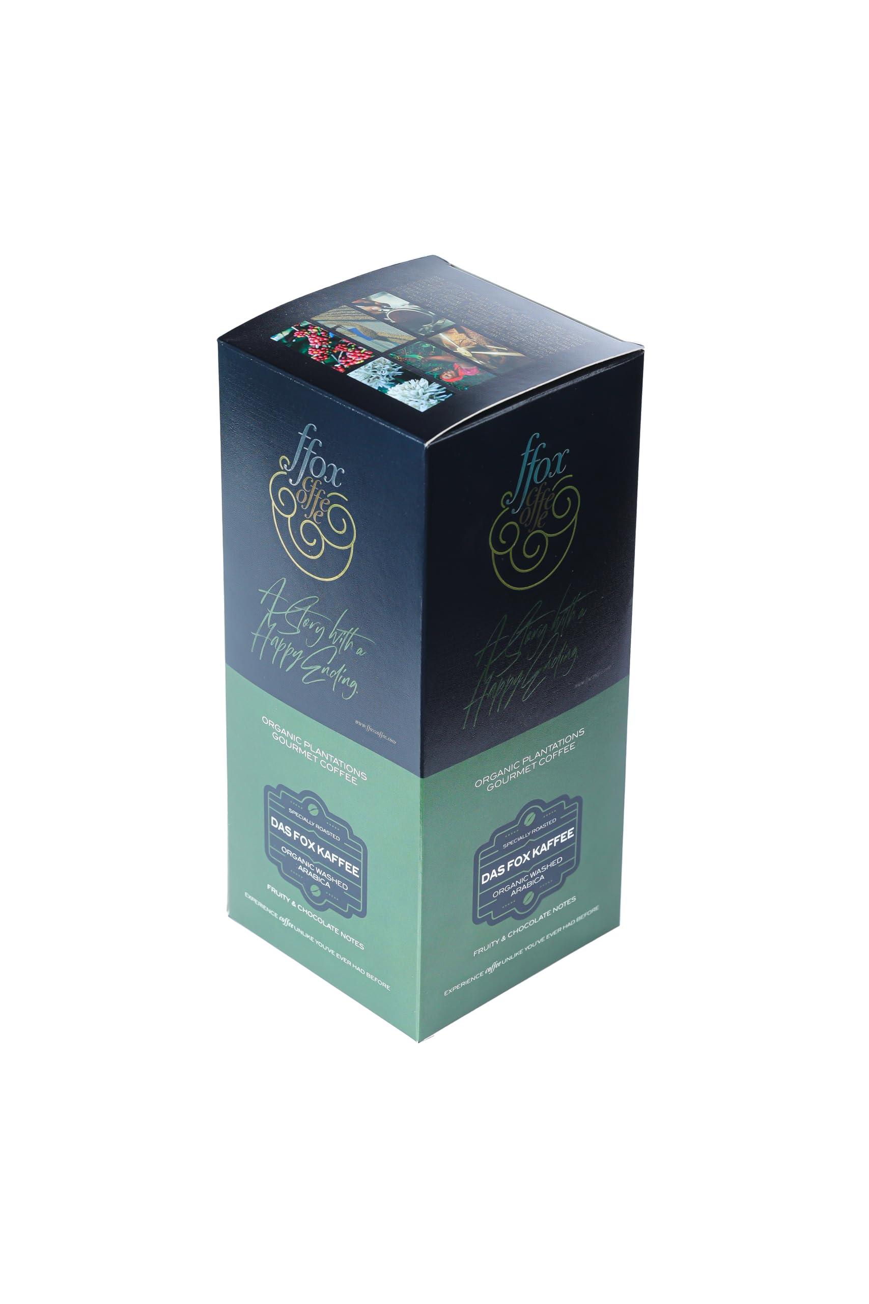 FFOX COFFEE FFOX COFFEE ROASTERS Das Fox Kaffe | Single Orgin 100% Arabica Roasted Coffee Beans | Medium Dark Roast | Araku Valley | 500 gms | Moka Pot Grind (Choose the required grind size based on your brewing method)