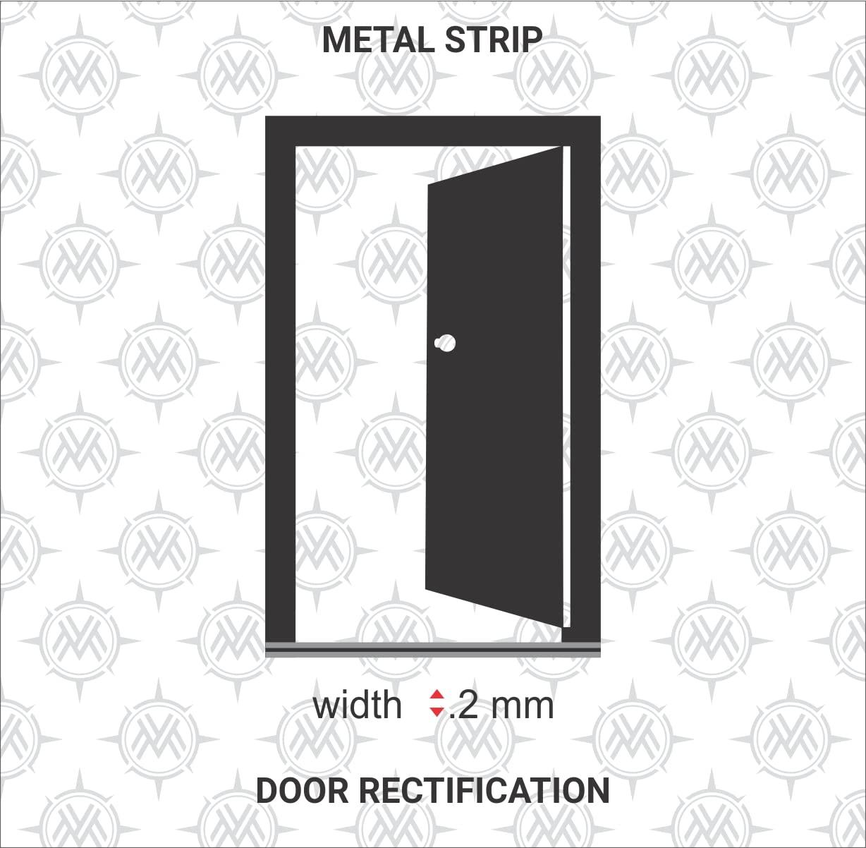 MODERNVASTU MODERNVASTU Remedies Metal Vastu Strips Iron & Aluminium - Size L 10.3 feet x W0.75 /18mm x Gauge 0.2 mm- (Entrance Toilet Correction and Zone Balancing) – Combo Pack