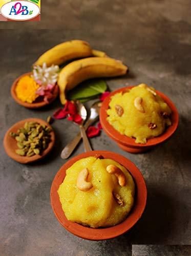 Adyar Anand Bhavan Sweets and Snacks Adyar Anand Bhavan Sweets and Snacks A2B Kesari Bhath Mix/South Indian Rava Kesari (200 g x Pack of 4)