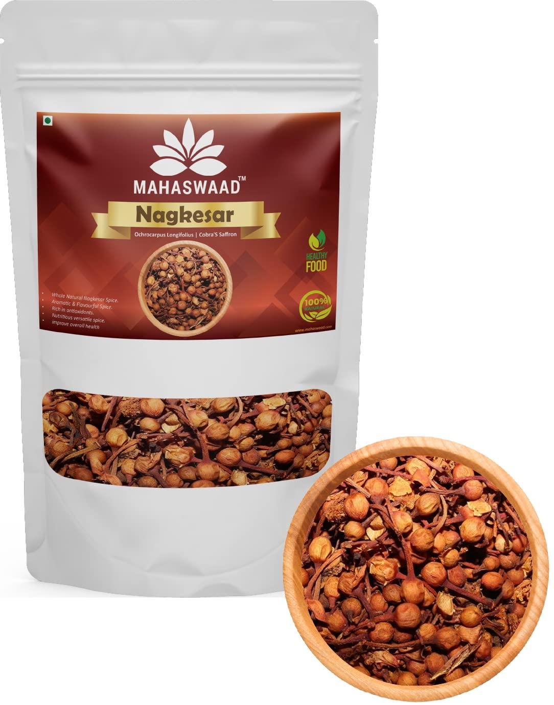 MAHASWAAD Mahaswaad Nagkesar | Ochrocarpus Longifolius | Cobra'S Saffron | Ceylon ironwood | Mesua ferrea | Nagchafa | spices & Flavoring ingredient and use in blended spices. (250 gram)