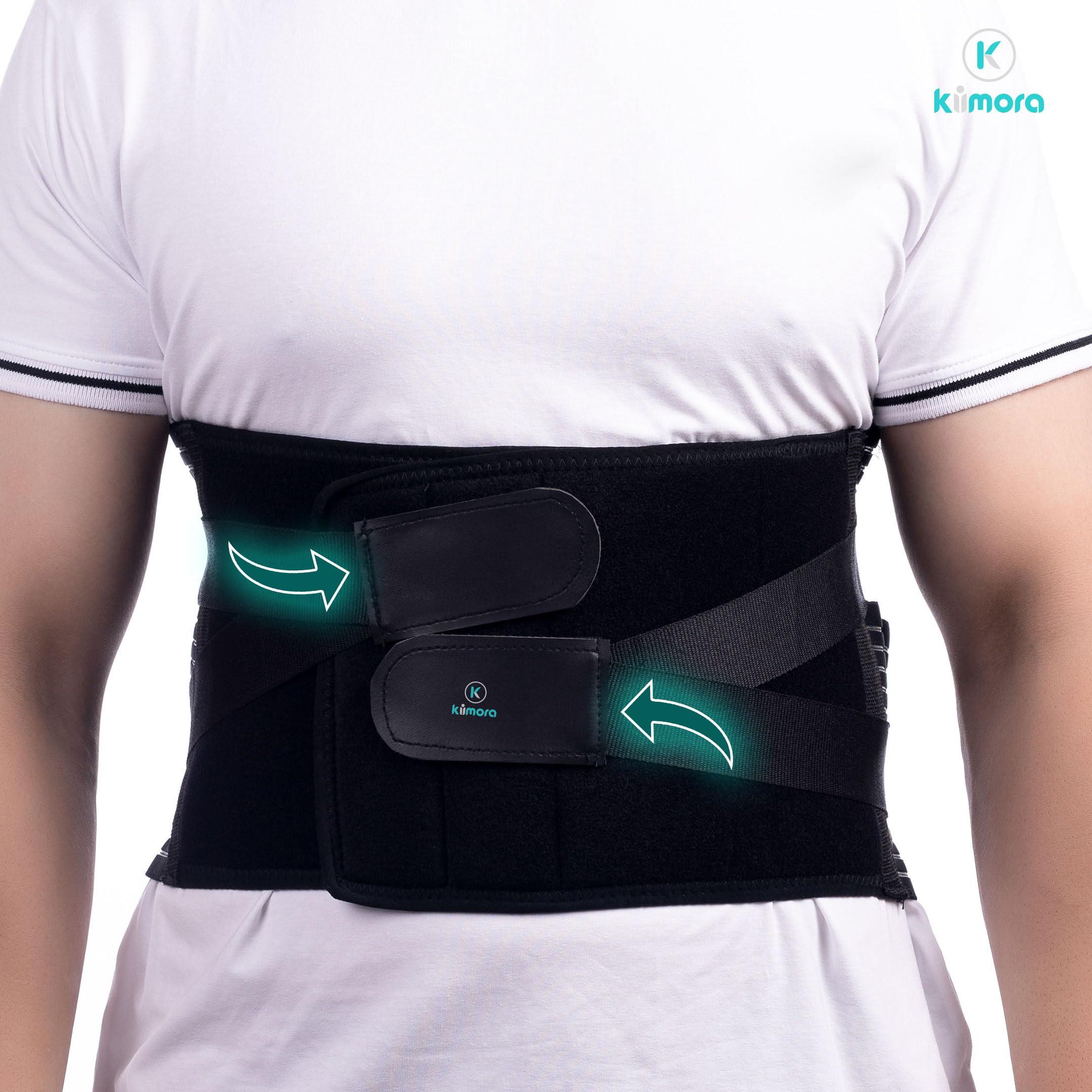 Kiimora Kiimora Lumbar Sacral Belt for Back Pain Relief for Lower Back Universal Fit S, M, L, XL, XXL