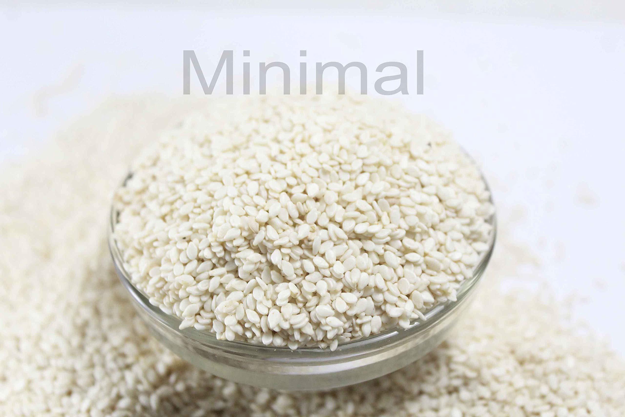 minimal Minimal Hulled White Sesame Seed/Nylon White Till,1kg