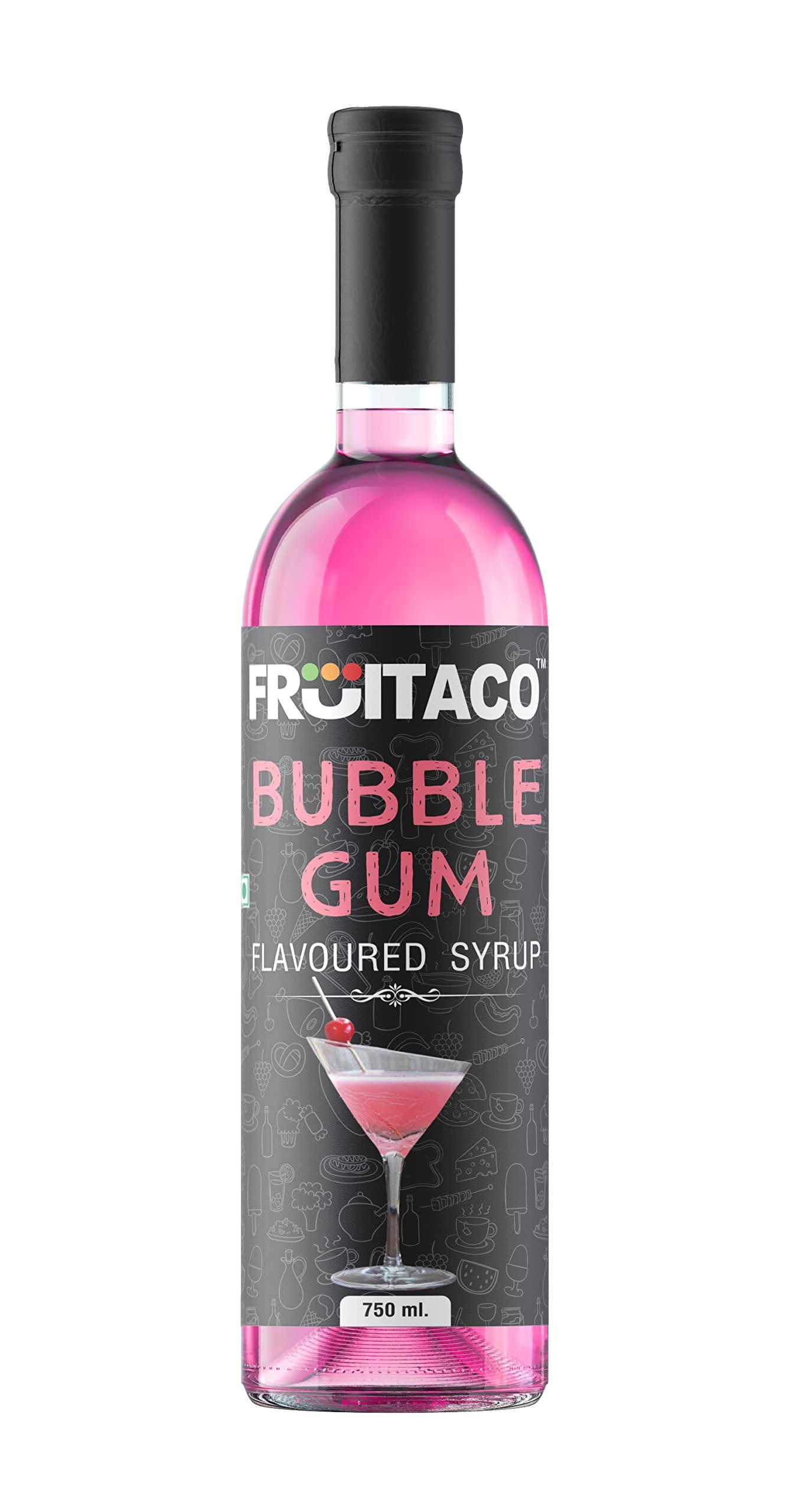 Fruitaco Fruitaco Blue Curacao Grenadine Bubble Gum Mojito Mint Syrup Combo 750 Ml Each - Liquid