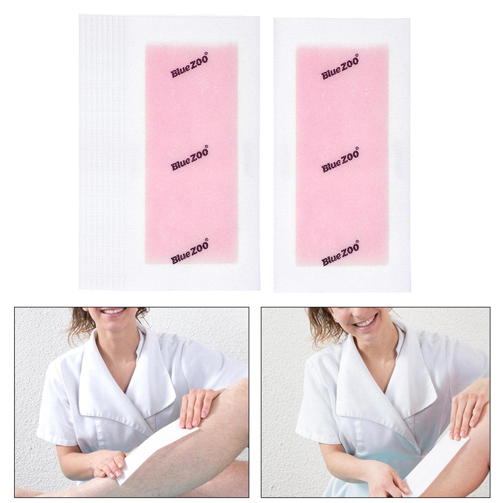 Generic Losa 10x Hair Removal Wax Strips for Upper Lip Chin Fingers Toes Facial Peach