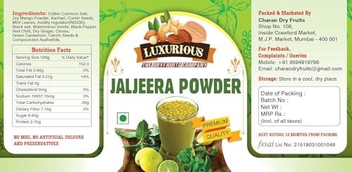 LUXURIOUS LUXURIOUS - Authentic Jaljeera Powder for Flavorful Beverages and Snacks (500 Gm)