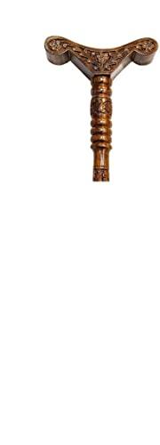 Lifestyle Helpmate lifestyle Helpmate Wooden Yoga Danda Stick Improved Breath Flow in Nostrils and for Meditation Practices (antick)