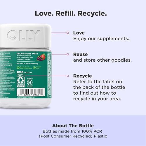 OLLY Olly Muscle Recovery Sleep Gummies Berry Flavor, 40 Count