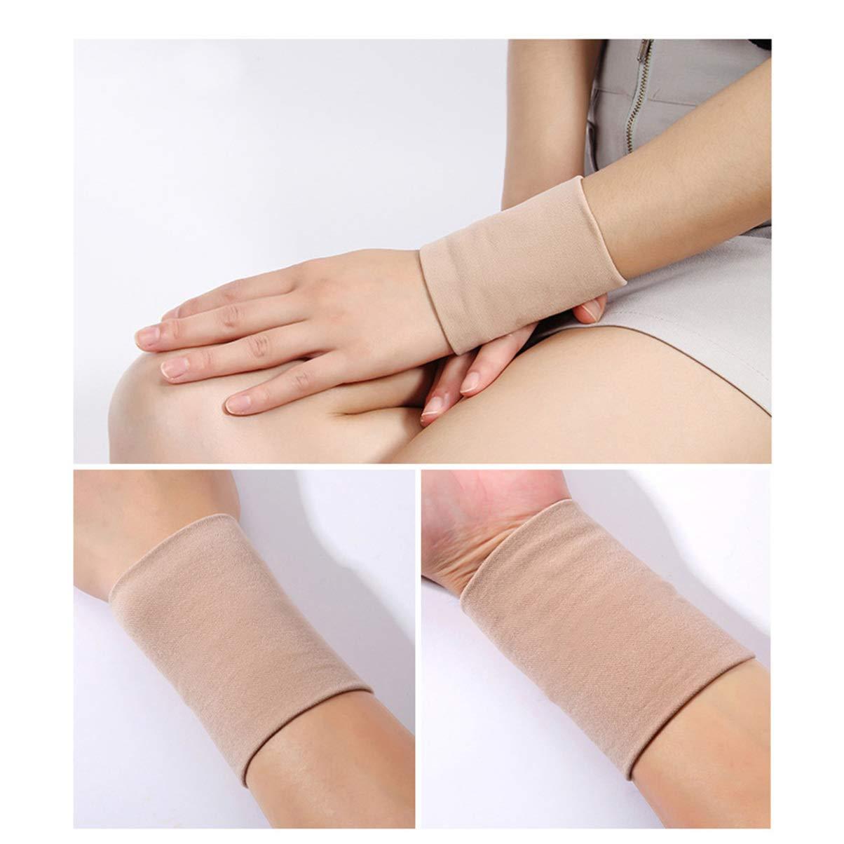 HEALLILY HEALLILY Wrist Bracer 2Pcs Washable Moisture- wicking Wrist Support Brace Bands Injury Protector Wrist Guards for Sports