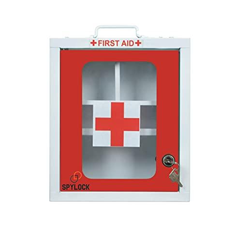 SPYLOCK SPYLOCK Heavy Metal Wall Mounted First Aid, Kit Emergency, Medicine, Doctor, First Aid, Box Multipurpose Uses( Red)