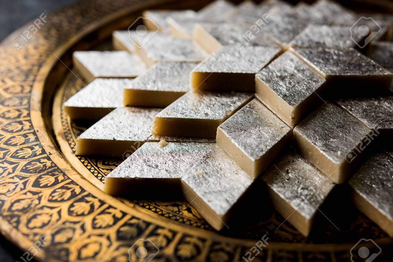 Generic Kaju Katli/Surat Special Silver Foil Kaju Katli
