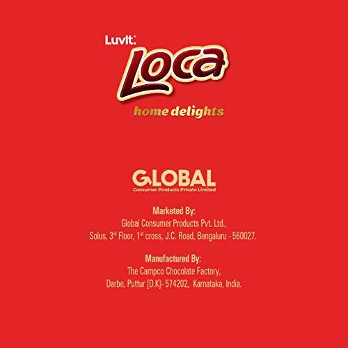 LuvIt. Luvlt Loca Home Delight Choco Caramel Bar with Nougat | Homepack | Pack of 1, 200g