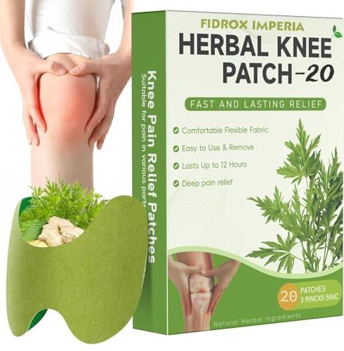 FI FIDROXIMPERIA PAIN RELIEF KNEE 20 PATCHES Herbal Knee Plaster Sticker Pain Relief and Inflammation Patches Joint Knee Relief Patches Kit Natural Wormwood Extract Sticker Knee Pain Relief Patches (Pack Of 20)