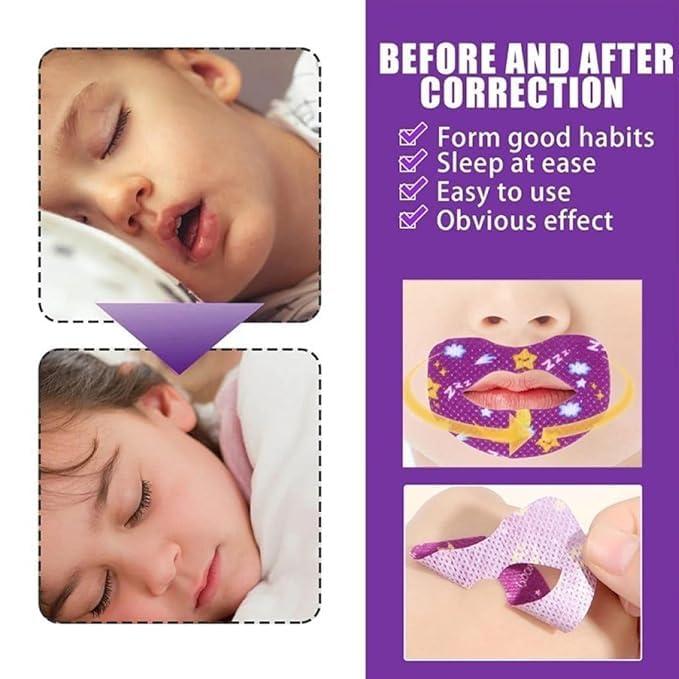 JAMBUVANTI JAMBUVANTI 30 Pcs Mouth Tape for Kids Sleeping and Reduced Snoring Tapes Anti Snoring and Less Mouth Breathing Gentle Mouth Tape for Kids multicolor