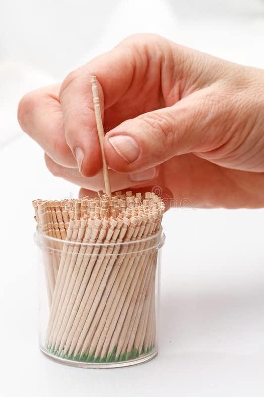 Red Champion Red Champion Teeth Cleaning Dental Floss,Teeth Stick Toothpicks Dental Flossers Picks Oral Hygiene, Bamboo Wooden Toothpicks Stick (Pack of 200 Sticks Pack of 2 Box)