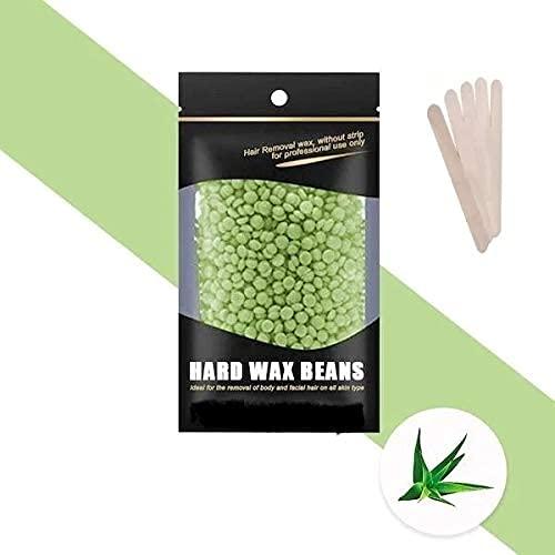 ROIEST ROIEST Hard Wax Beans for Painless Hair Removal, Brazilian Waxing for Face, Eyebrow, Back, Chest, Bikini Areas, Legs At Home 100g bag