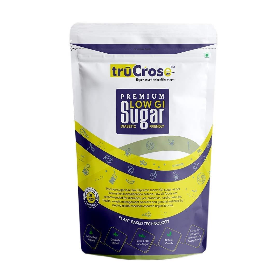 TRUCROSE TruCrose Diabetic Friendly Natural Herbal Cane Sugar ( Substitute for Ordinary Sugars & Artificial Sweeteners) - Low Glycemic Index (GI) - 500Grams
