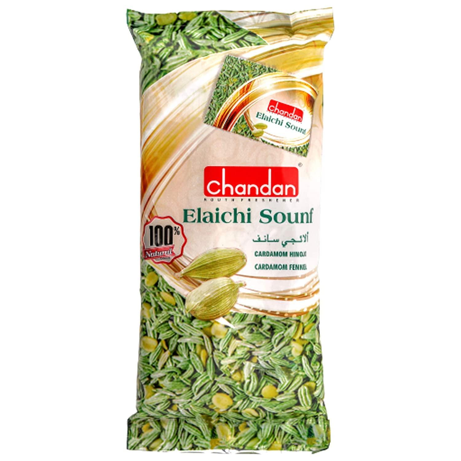 Chandan Mouth Freshener Chandan Mouth Freshener Elaichi Saunf 50 Sachets Pack | Rich in Anti-Oxidants And A Delicious Mukhwas (Pack of 1)