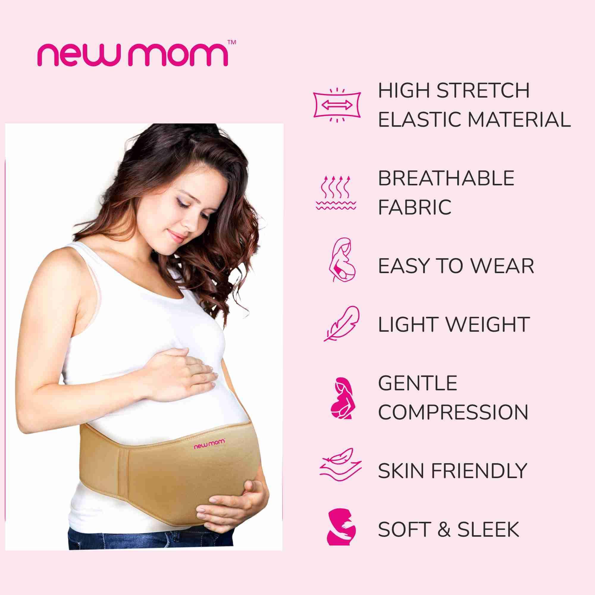 NewMom NewMom Maternity Binder | Pregnancy Support Belt | Gently Lift Weight Off Your Lower Back | Belly Band for Pregnancy