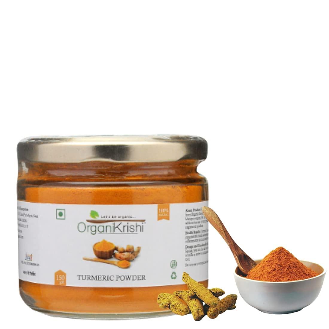 OrganiKrishi OrganiKrishi Lakadong Turmeric Powder | | 7% Curcumin - 150gm