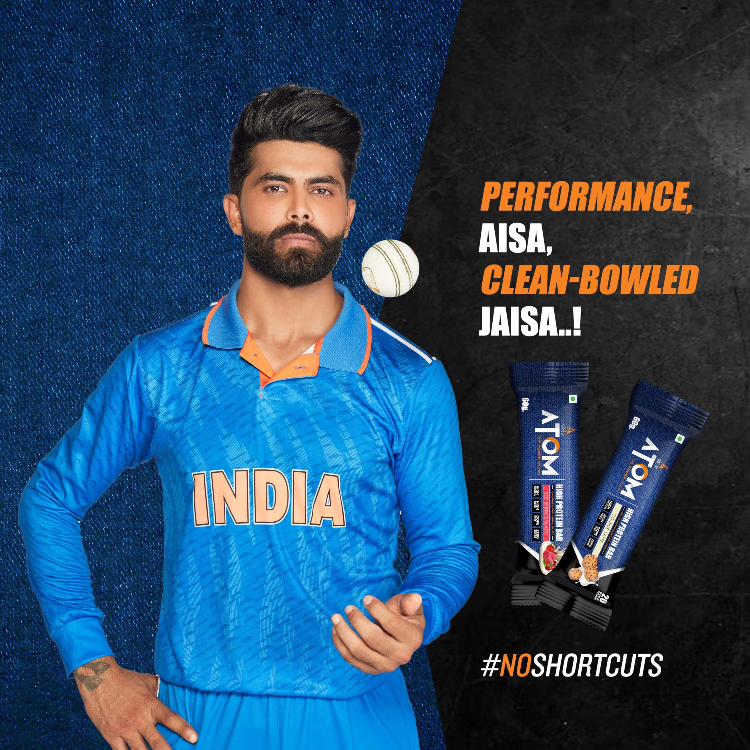 Asitis Nutrition Asitis Nutrition Atom High Protein Bar,20Gm Protein,Zero Transfat,Zero Added Sugar,Whey Protein Concentrate, Isolate & Hydrolysate As Protein Source,Pack Of 6 (60Gm X 6), Coffee Date Bite