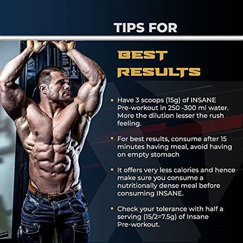 WellsPro Wellspro Insane Pre Workout 250g gym supplements for men Ultimate Performance & Energy Compound with Pump & Vascularity Amplifier, BCAA, Beet root & green tea (Mix Berry Flavor, 16 Servings)