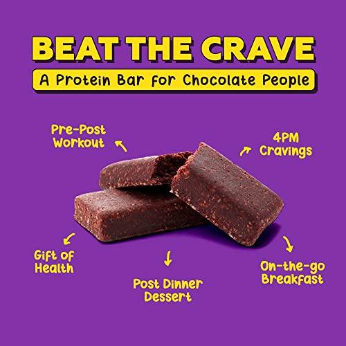 Yogabar Yogabar Nutty Fudge Brownie Dessert Protein Bar With 7g Protein & 5g Fiber | Protein Bar With the Proteins of Dried Fruits, Nuts, Whey, Seeds, Cocoa (No Added Sugar) | Pack of 5 | 40g*5-200gm
