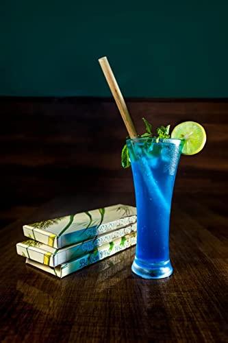 Ecovise Ecovise Wood Straws for Drinking Ultimate Solution to Plastic and Paper Based Straws, Bamboo Straws Pack of 60 (Brown)