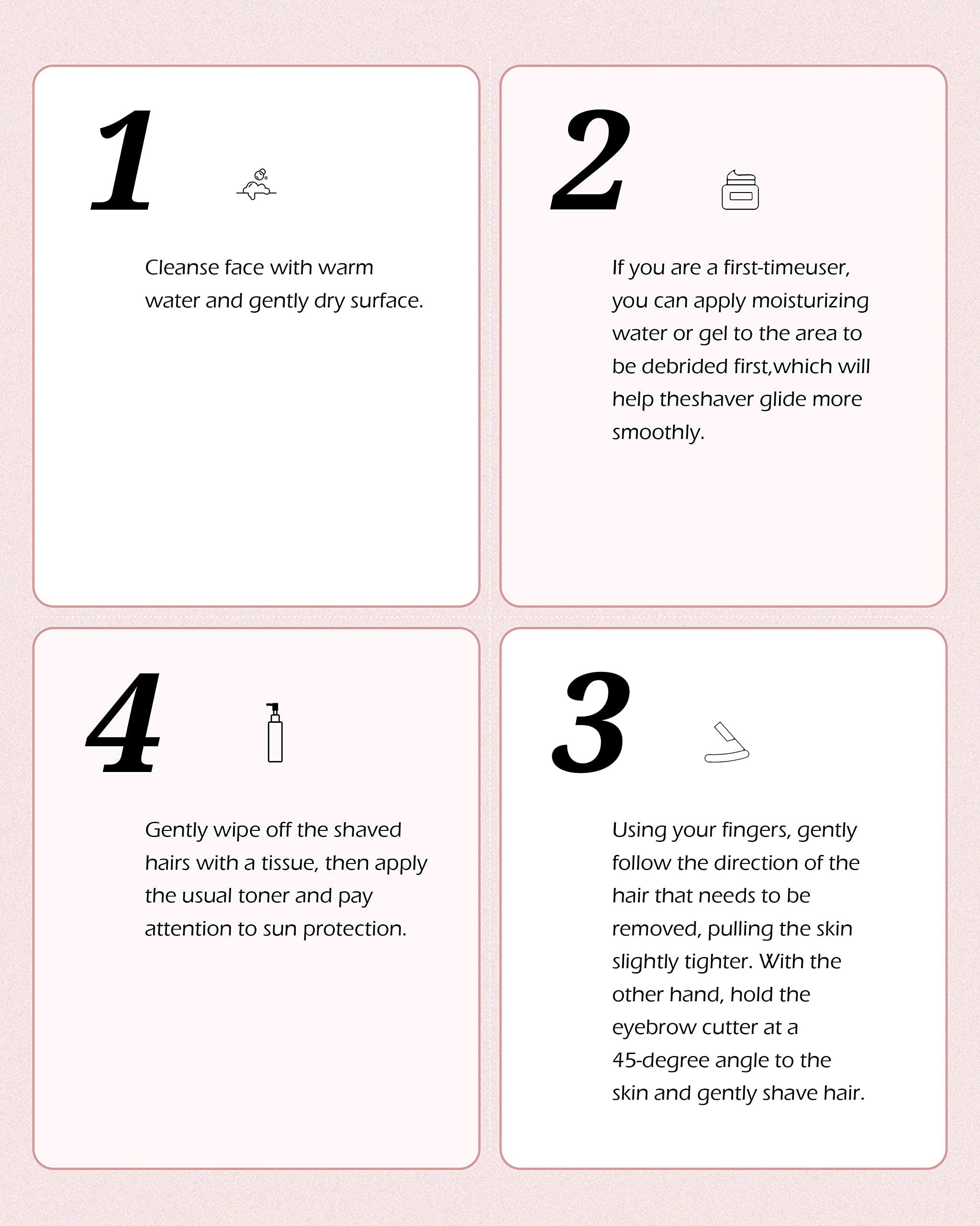 MoHern Dermaplane Razor for Women Face, 15 Pcs Microblade Eyebrow Razors, Multipurpose Dermaplaning Tool for Face, Peach Fuzz Removal, Face shavers for Women and Men (Pink)