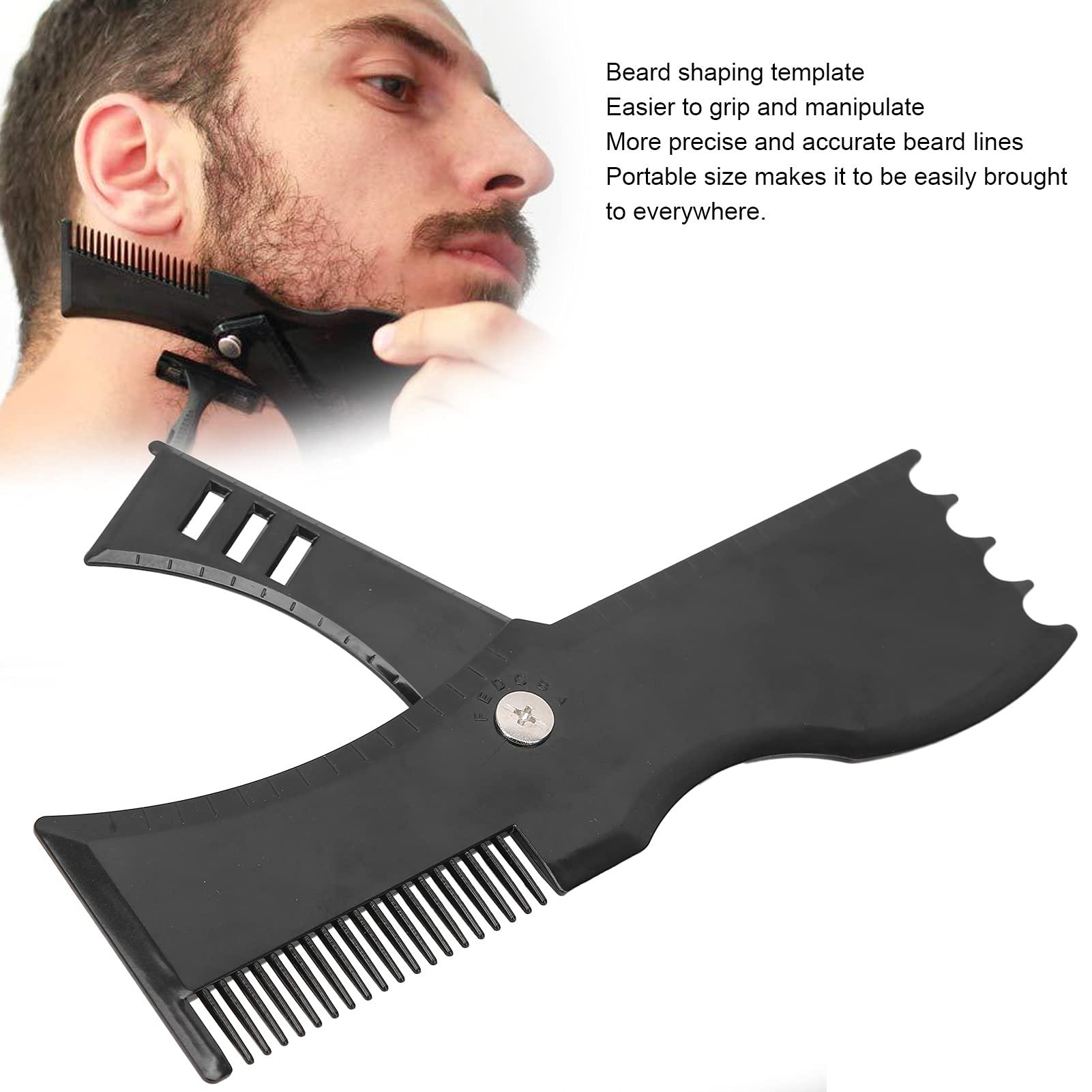 Socialme Beard Lineup Tool, Goatee Shaving Template Compact Design Ergonomic Shape 360 Degree Rotation for Beard Styling