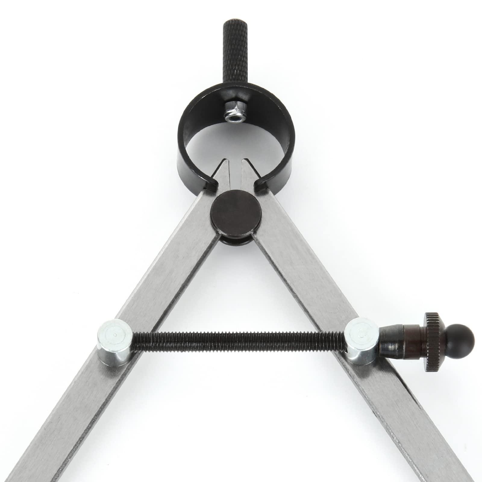 DAJAVE DAJAVE 3 Piece Spring Caliper / Divider Set, 8 inches Inside Spring Outside Divider Caliper Set, Calipers Measuring Tool for Wood Turning Lathe Projects, 8 to 10.9 Inches