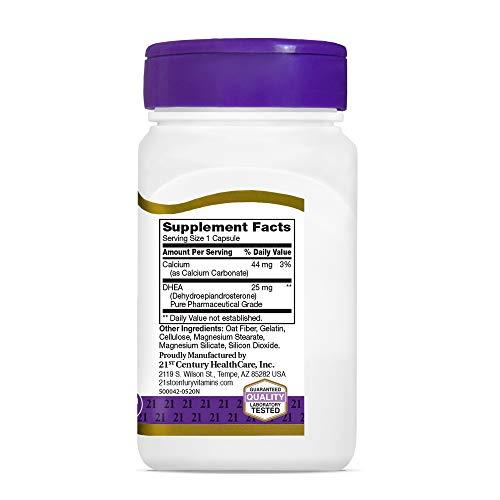 21ST CENTURY 21st Century, DHEA, 25 mg, 90 Capsules