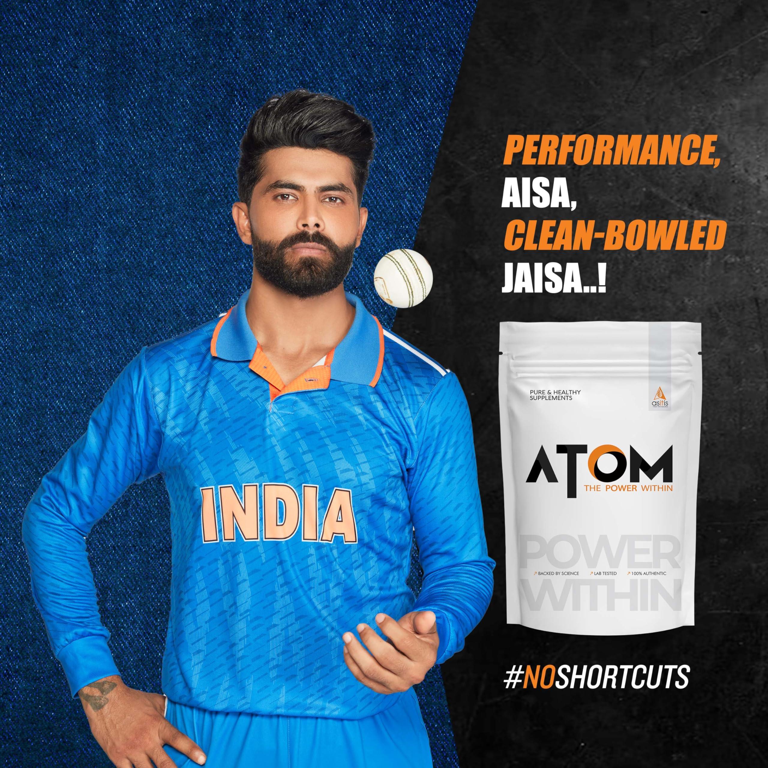 Asitis Nutrition Asitis Nutrition Atom Weight Gainerpowder 1Kg | 61.1G Carbs & 8.8G Proteins | Easy Source Of Weight-Gaining Calories | Boosts Workout Performance | Double Rich Chocolate Flavor