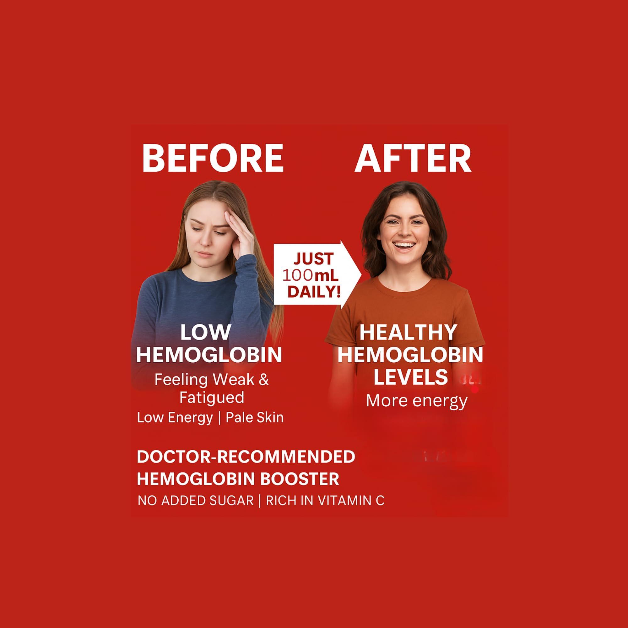 NEMI NEMI Prickly Pear Healthy Cactus Fruit Juice - Hemoglobin Booster (No added Sugar, 500ml) 50+RATING