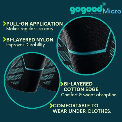 Gogood Gogood Knee Support Caps Pain Relief Men and Women/Ortho Knee Guard for Kabaddi Gym Workout Squats Running Jogging Cycling Sports M (1 Pair)
