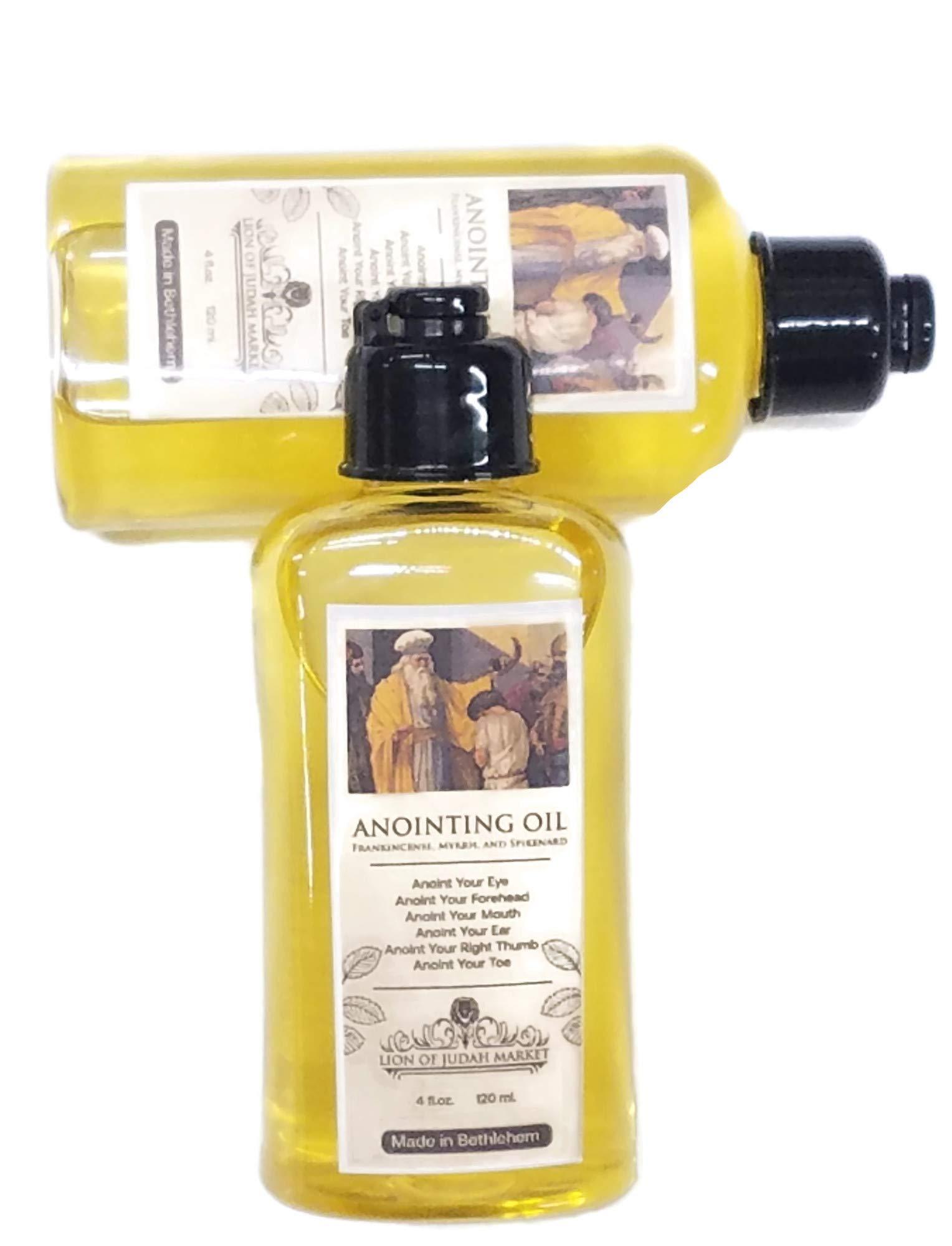 Bethlehem Gifts TM Anointing Oil with Frankincense Myrrh Spikenard Authentic Fragrance 120 Ml by Jerusalem Imports