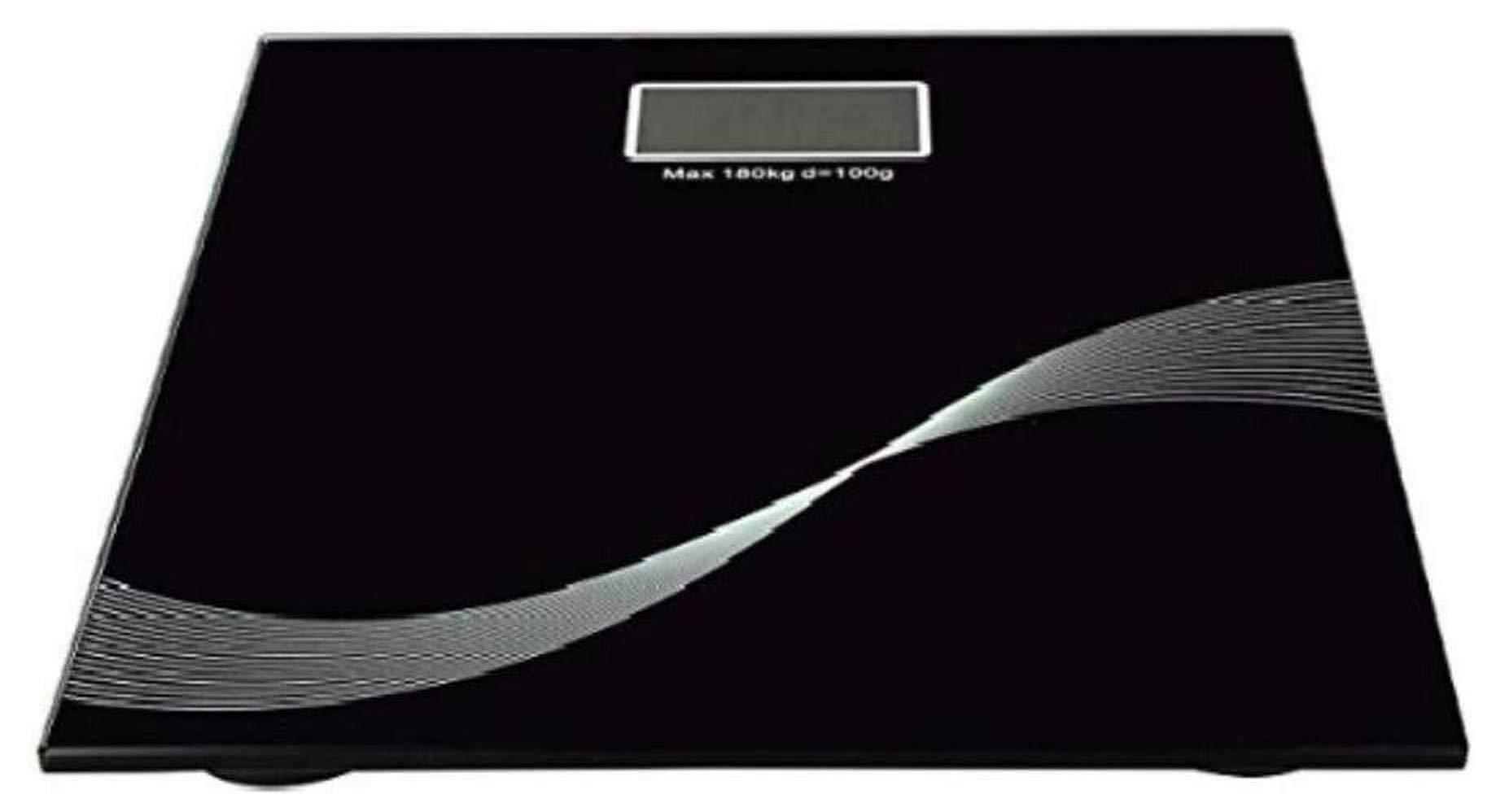 IONIX IONIX Toughened glass black colot weight machine for human body, weight scale for body weight, vajan kata for human body, body weight machine digital glass unbreakabale