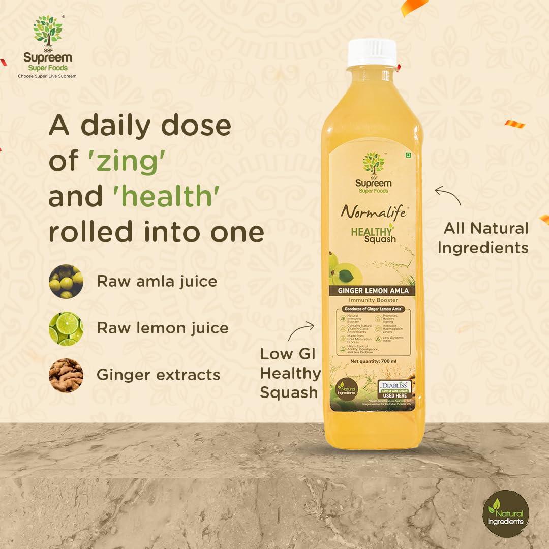 SSF Supreem Super Foods Supreem Super Foods Normalife Ragi Millet Chips 100 gms + Soya Chips 100 gms + Wellness Treats Candy Pack 48 pcs + Ginger Lemon Squash 700 ml + Guava Chilli Spread 200 gms | Festive Gifting Combo