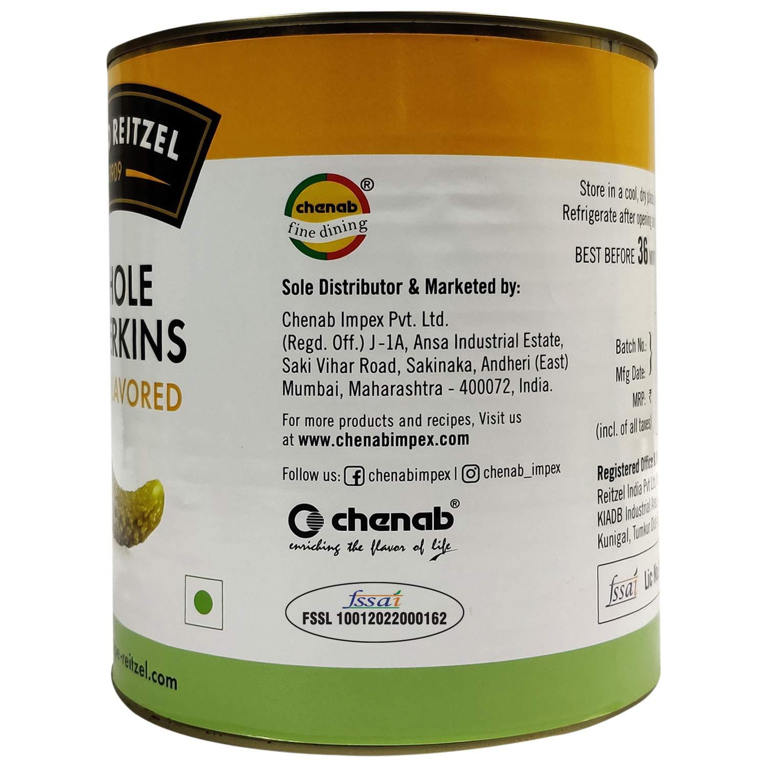 Hugoreitzel Hugo Reitzel Whole Gherkins Dill Flavoured, 2.96kg