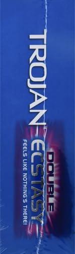 Trojan Trojan Double Ecstasy Lubricated Condoms - 10 Count