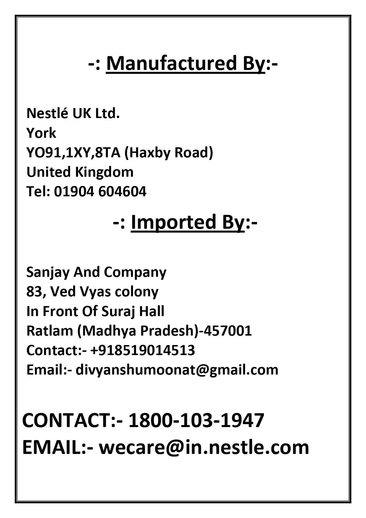 Nestle Nestle, Kitkat Pack of 36 pc Of 2 fingers Each Made In UK, Chocolate, 745 gram