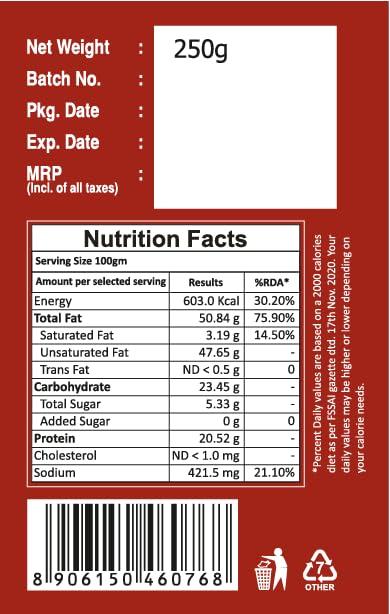 Stories & Ideas SAO Foods Sao Foods Roasted & Salted Almonds 250 gm, Dry Fruits, Crispy and Crunchy, Healthy Dry Foods, Real Nuts, Rich in Protein, Perfect for Snacking