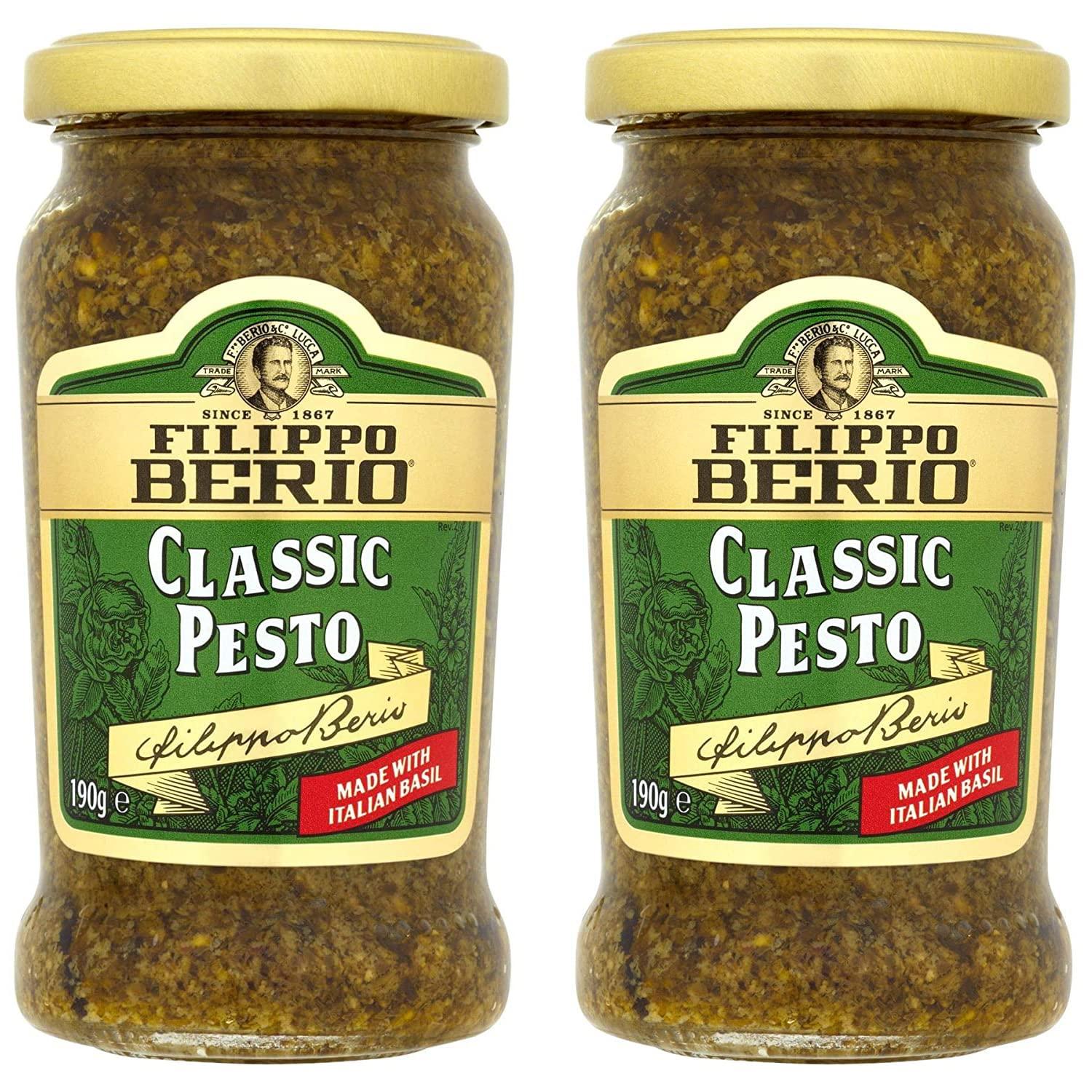 Filippo Berio Filippo Berio Classic Pesto, 6.7 oz / 190 g, 2 Pack, Green