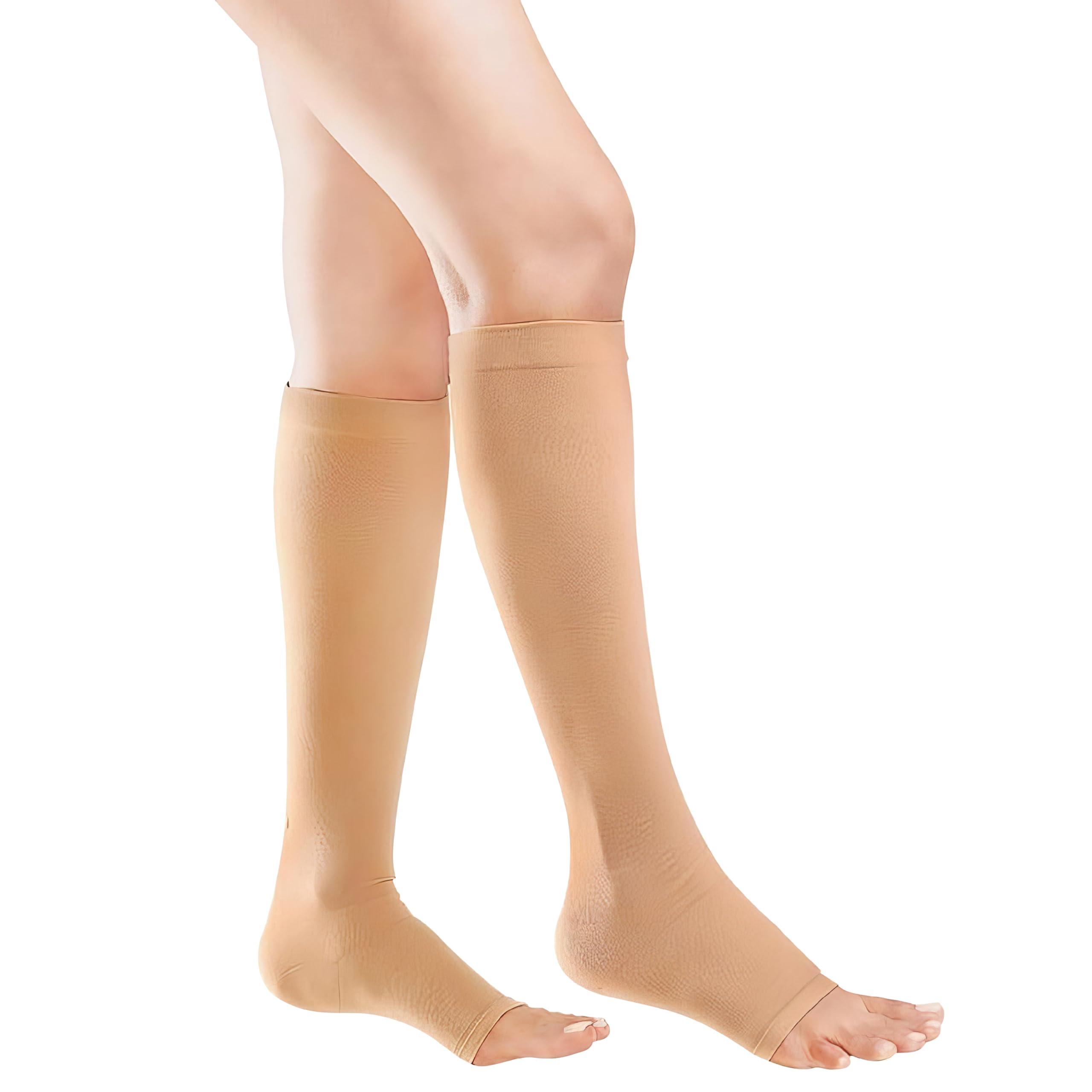 actiLEGS actiLEGS Class 2 Medical Compression Stockings for Varicose Veins | Below knee Soothing Relief Swollen,Tired Legs Men & Women Veins Prevention | Post-Surgery|Sports Compresson Socks Class II 23-32 mmHg (Large)