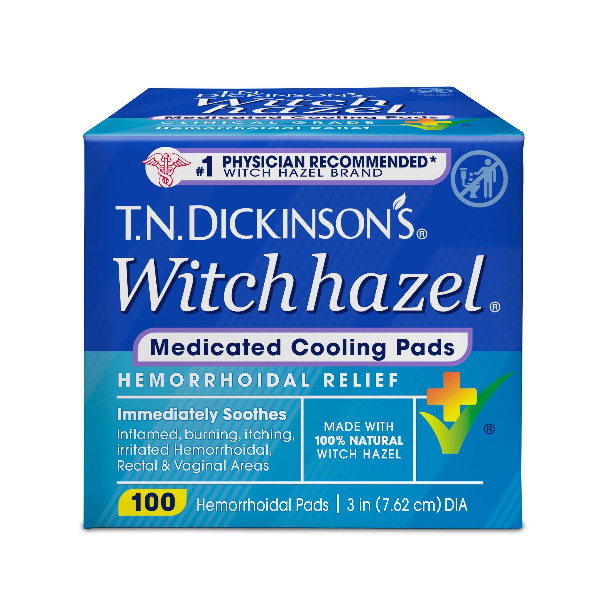 T.N. Dickinson's Hemorrhoidal Medicated Pads With Witch Hazel