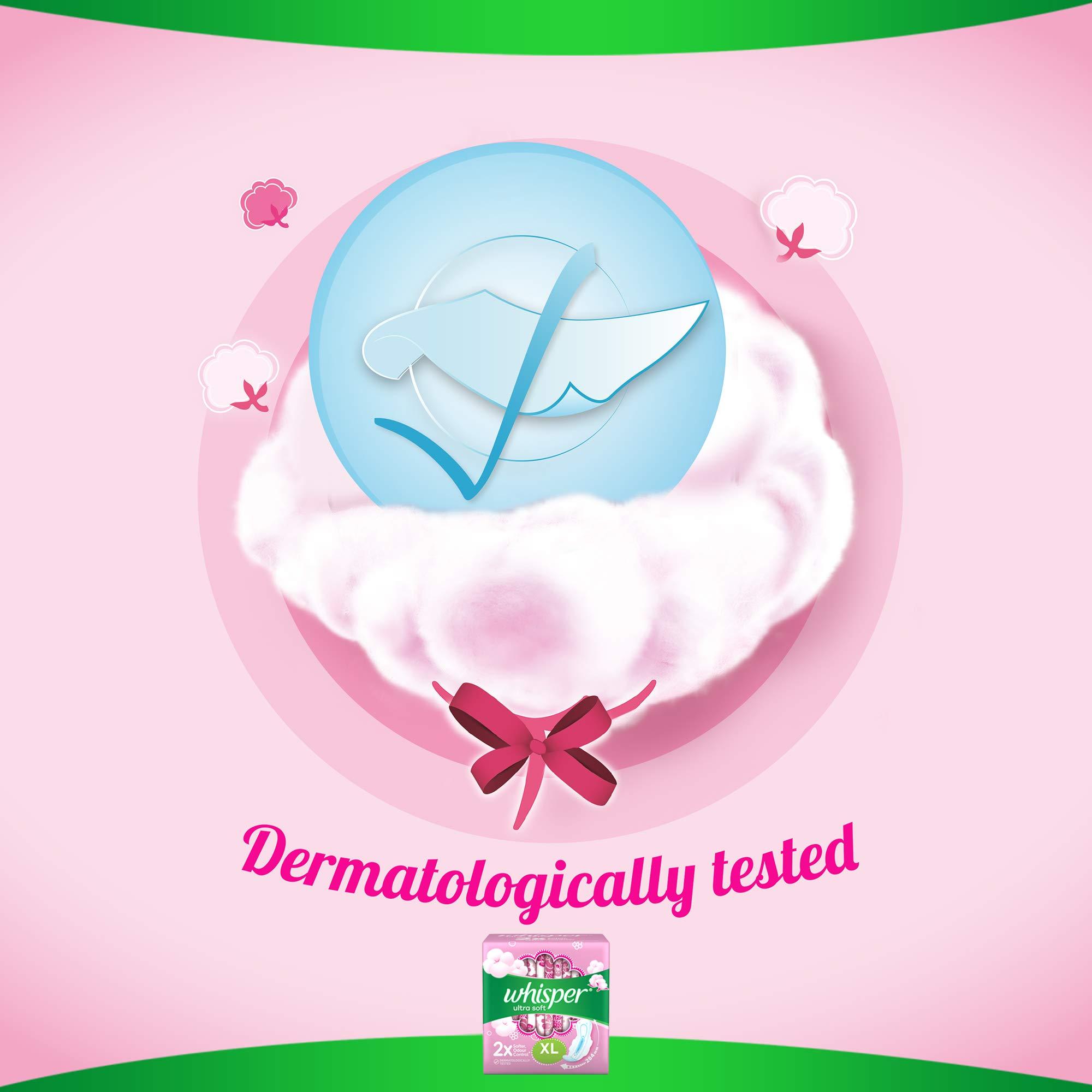 Whisper Whisper Ultra Soft XL Sanitary Pads, 50 count (Pack of 1)