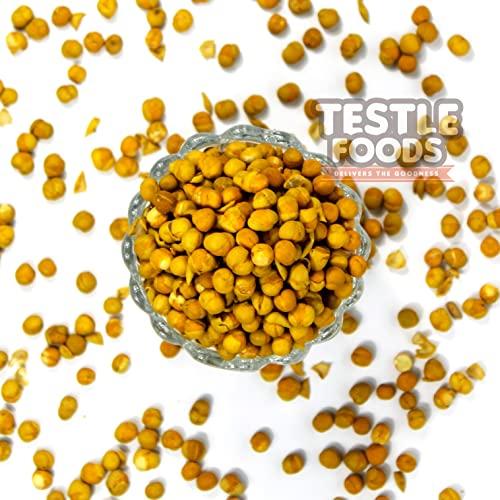 Testle foods Testle Foods - Roasted Yellow Peas(Matar) | Pattani | Batani | soft | Roasted Salted vatana | With skin - 250g
