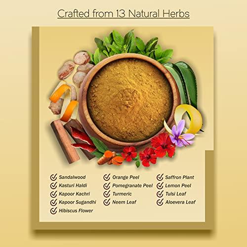 IYUSH Herbal Ayurveda IYUSH Herbal Ayurveda Ubtan Powder – 100gm | Ubtan Face Pack | Powder Face Wash | Turmeric Healing Face Ubtan | Herbal Bath Powder | Sunnipindi Powder | Bridal Ubtan Face Wash Powder |