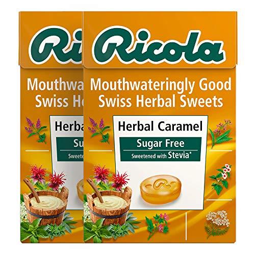Ricola Ricola Herbal Caramel Sugar Free, 2 x 45 g